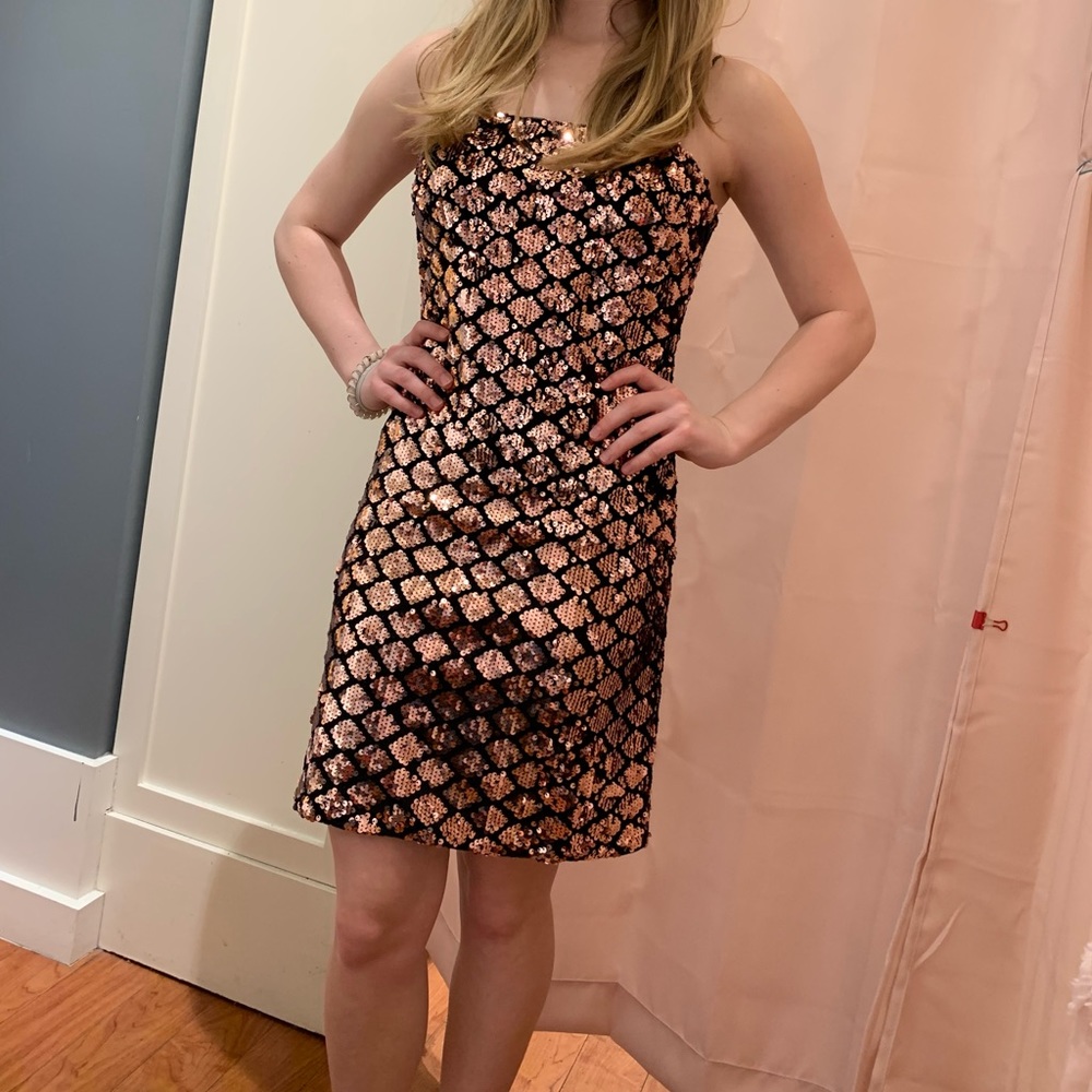 Rose Gold cocktail dress